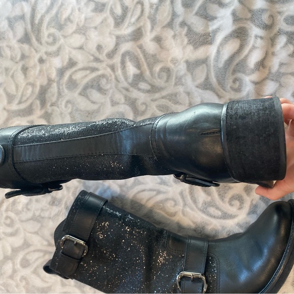 Giuseppe Zanotti gently used black sparkle leather women’s boots - Picture 12 of 13